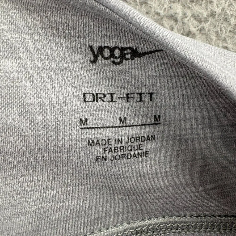 Nike Yoga Dri-Fit Sports Bra Tank Top Gray Medium DR7795-073